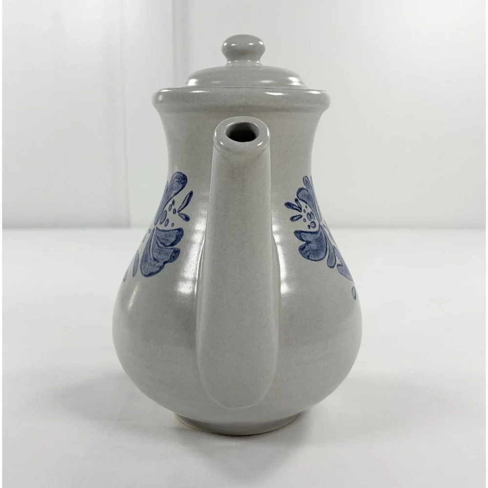 Vintage Pfaltzgraff Yorktowne 7 Cup Tall Coffee Pot Lid 490 USA Made Stoneware